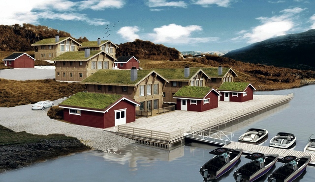 Mikkelvik Brygge Tromso Noord Noorwegen